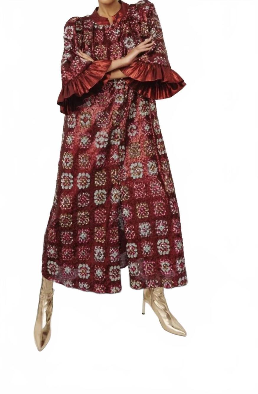 NEW CELIA B osiris dress in red